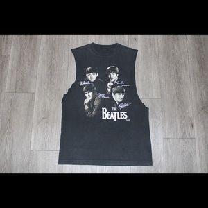 MEET THE BEATLES VINTAGE 2001 TANK TOP SHIRT SIZE MEDIUM LICENSED PRODUCT